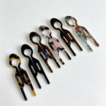 U‑Shape Acetate Hair Fork Pin
