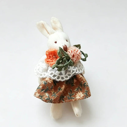 Forest Floral Rabbit Brooch