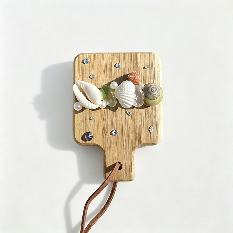 Wooden Shell Starfish Fridge Magnet Bottle Opener