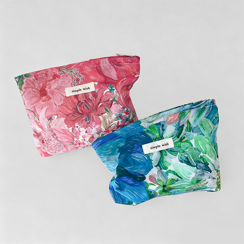 Liberty Floral Print Cotton Makeup Pouch