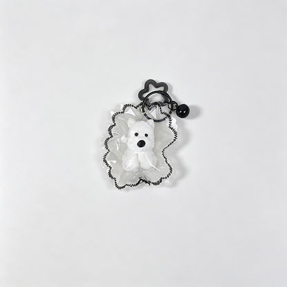 Mini Dog Squeeze Toy Keychain