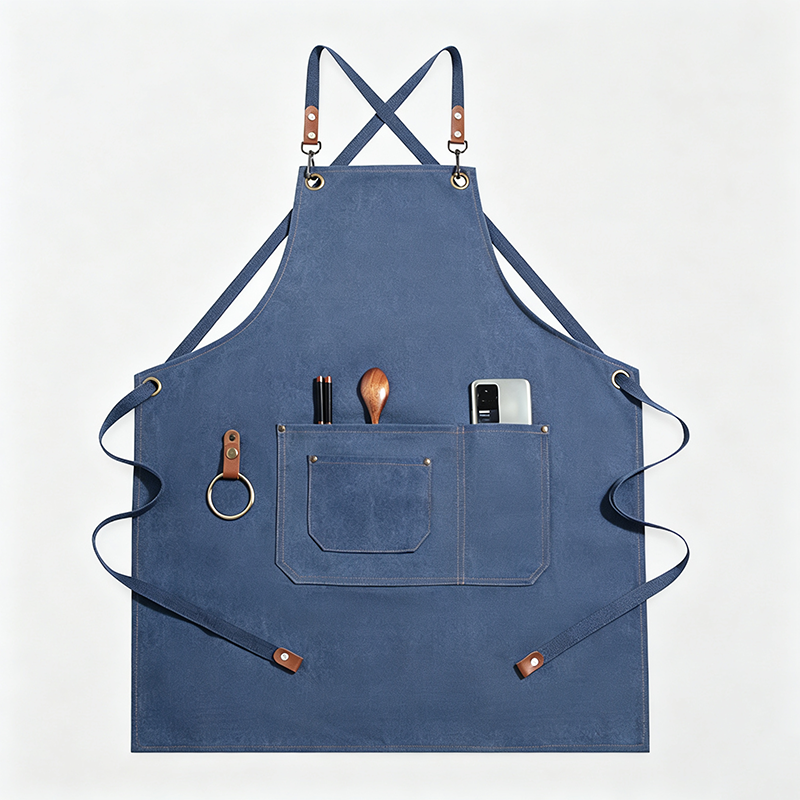 Cross‑Back Canvas Work Apron