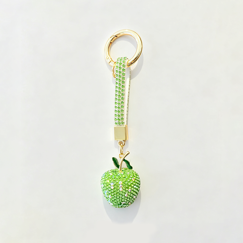 Apple Pendant Wrist Strap Keychain