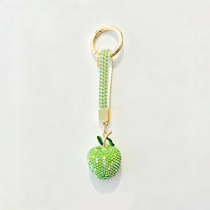 Apple Pendant Wrist Strap Keychain