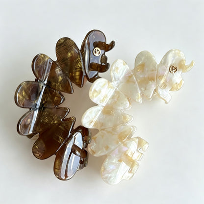 Petal Shape Acetate Hair Claw Clip