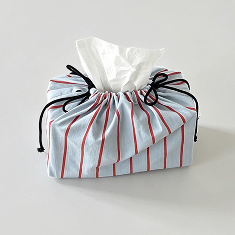 Striped Tissue Box Cover