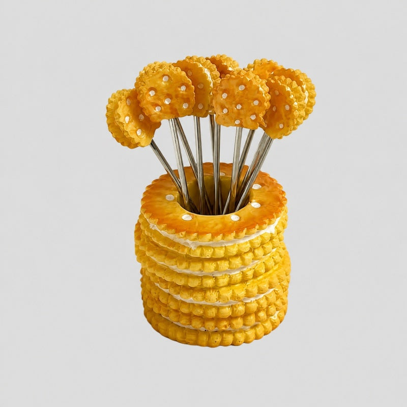 Pretzel Holder Fruit Forks