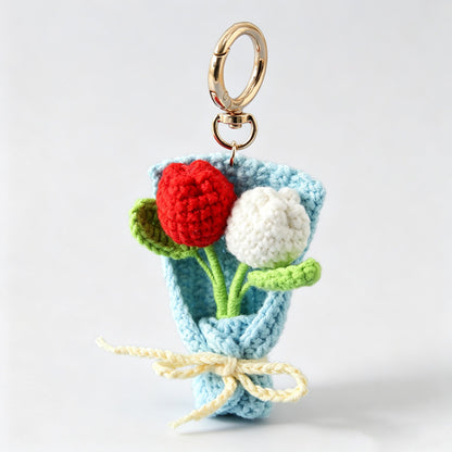 Tulip Bouquet Keychain