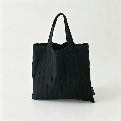 Padded Pleat Tote Bag