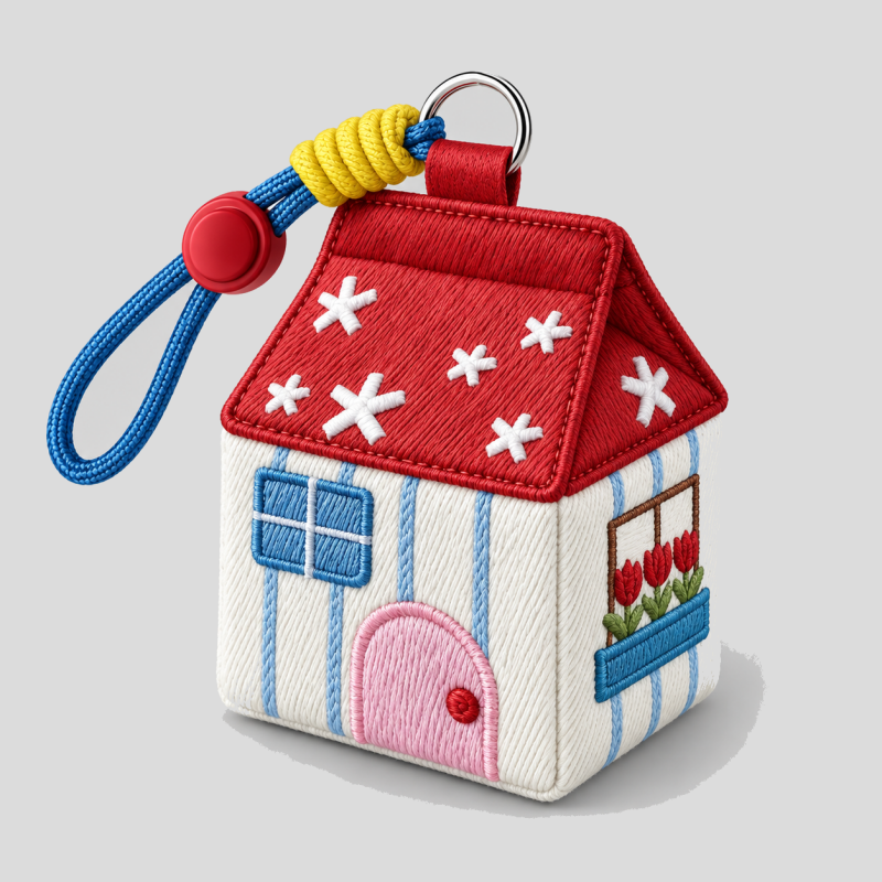 House Shaped Zipper Pouch