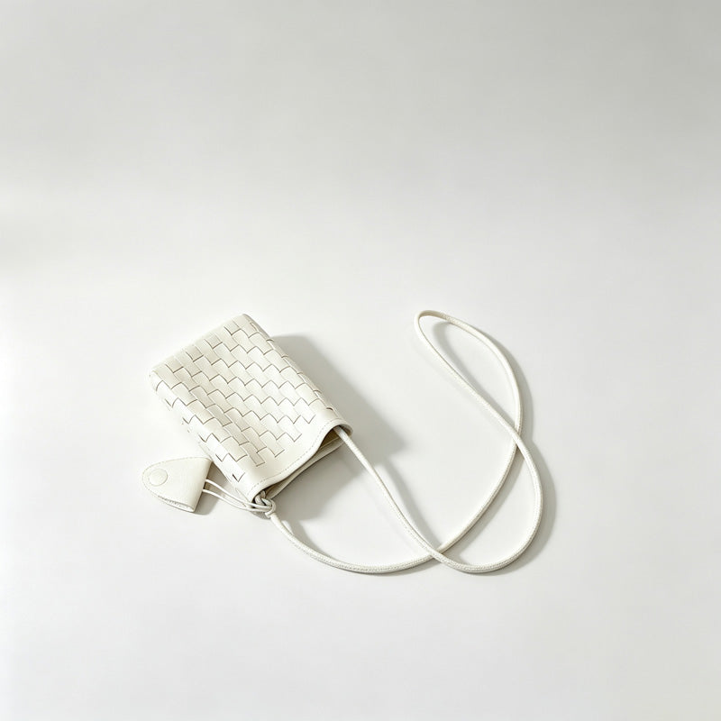Woven Phone Crossbody Pouch