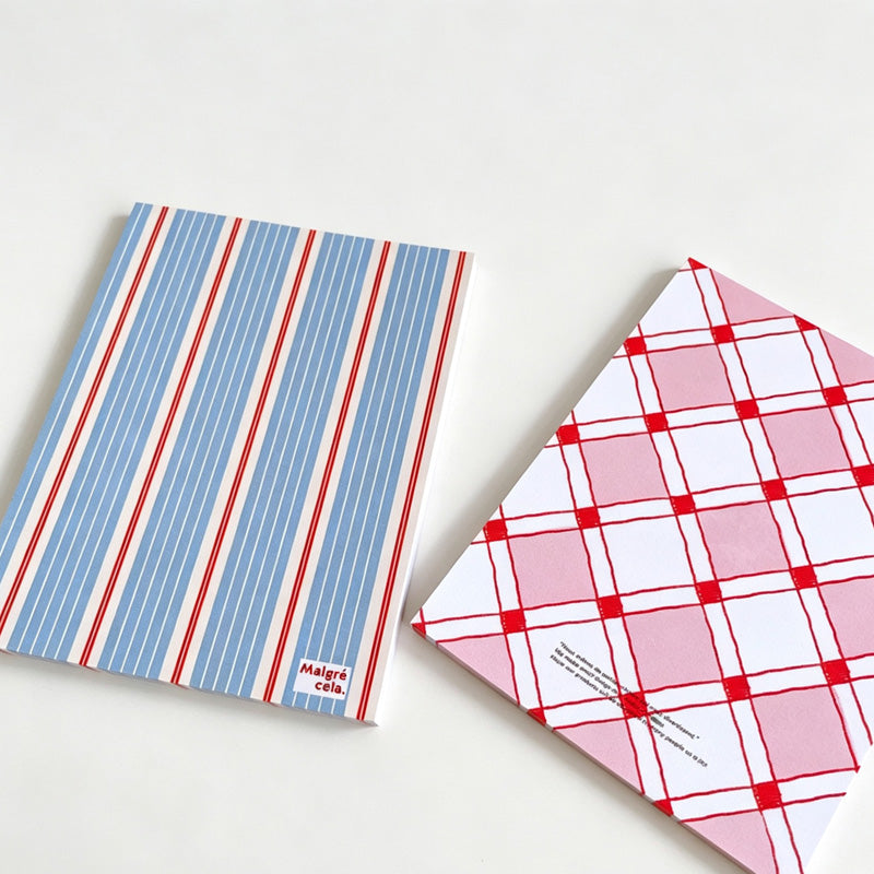 Geometric & Cherry Print Non-Sticky Notes