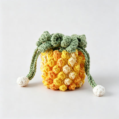 Pineapple Crochet Crossbody Bag