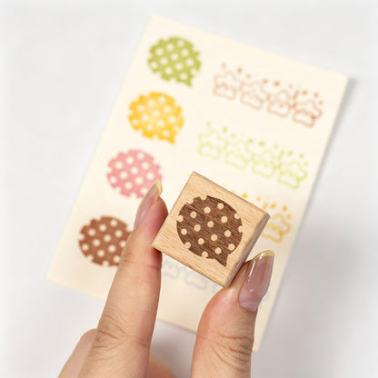 Bubble Frame Beech Wood Stamp