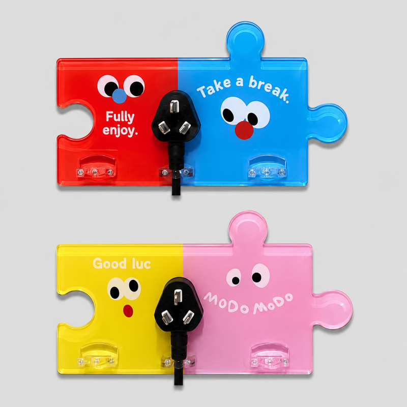 Puzzle Shaped Acrylic Plug Holder