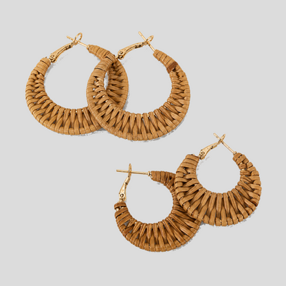 Woven Hoop Earrings