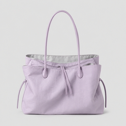 Drawstring Long Handle Tote