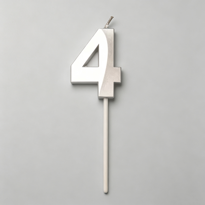 Metallic Gold Plated Birthday Candles