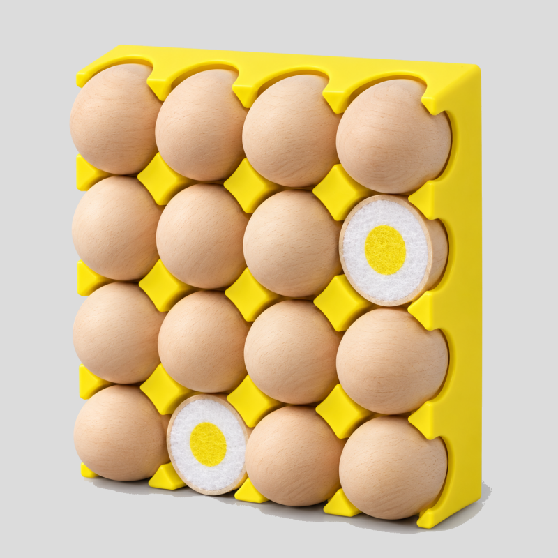Egg Tray Fridge Magnet Set