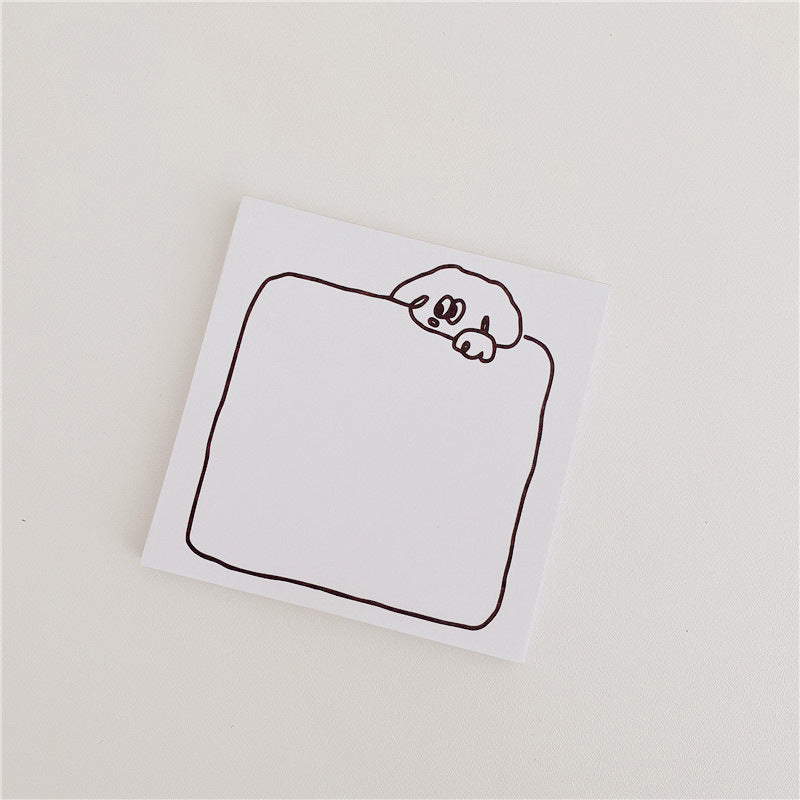 Line‑Doodle Animal Non‑Sticky Notes