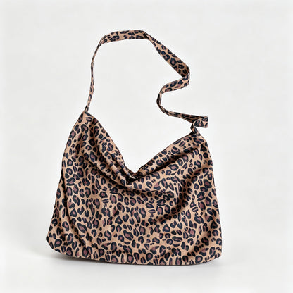 Leopard Print Large Shoulder Bag
