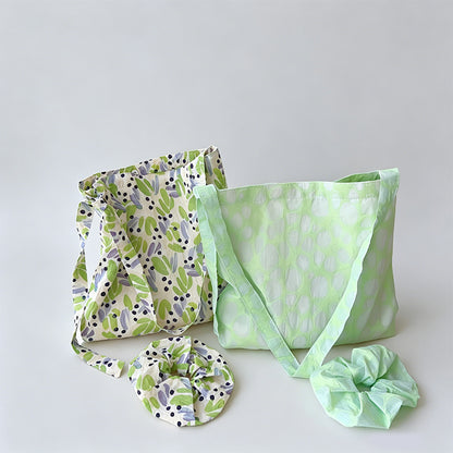 Natural Crinkle Tote Bag