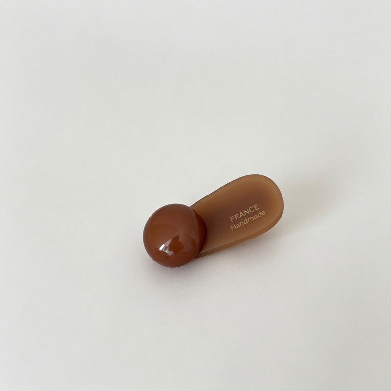 Round Bead Acetate Mini Hair Clip