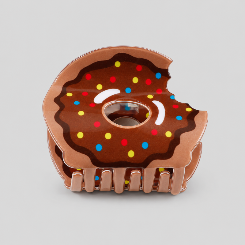 Bitten Donut Hair Claw Clip