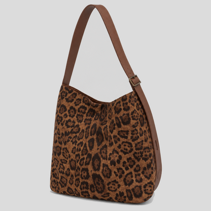 Bucket Leopard Large Shoulder Bag