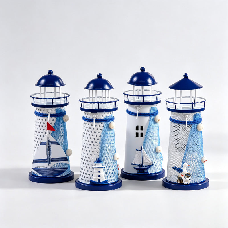 Iron Lighthouse Candle Holder