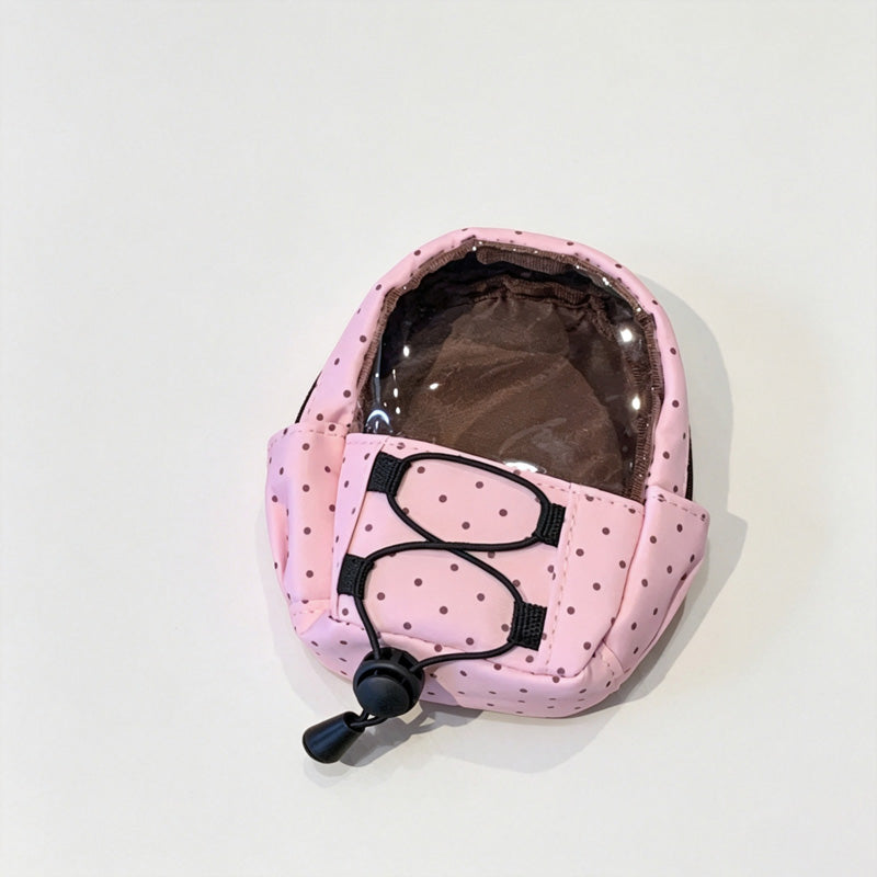 Polka Dots Print Pouch Bag Charm
