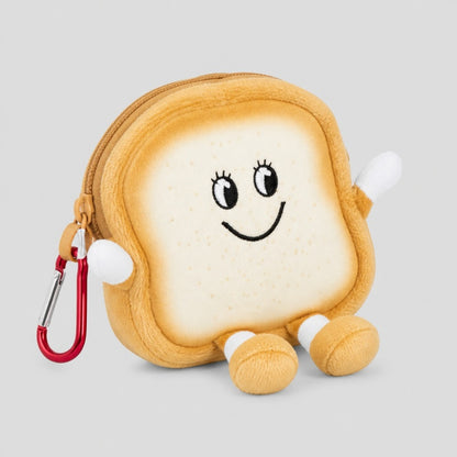 Toast Plush Earbud Storage Pouch