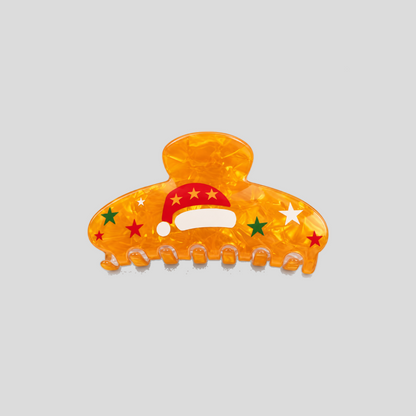 Christmas Print PVC Hair Claw