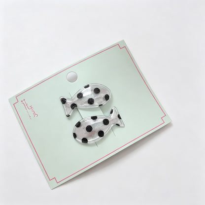 Fish Shape Dot BB Hair Clips