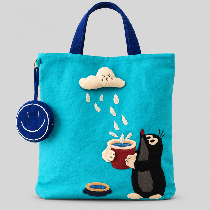 Cloud Raindrop Tote Handle Bag