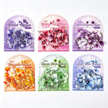 PET Vintage Floral Stickers