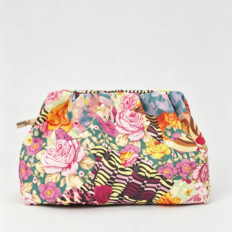Floral Print Cloud Clutch Hand - Shopdayla Wholesale - #5266