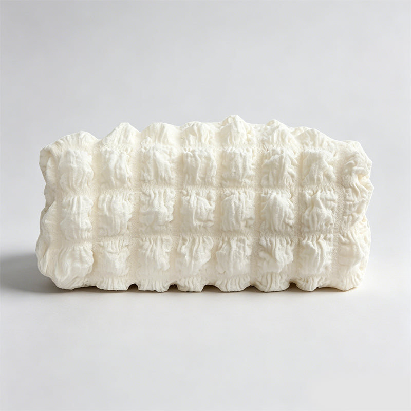 Bubble Grid Textured Fabric Tissue Storage Box