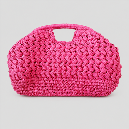 Woven Handle Crochet Bag