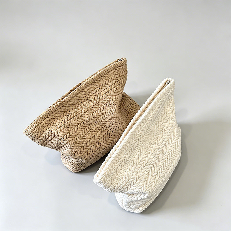 Stylish Canvas Geometric Ethnic Cosmetic Bag Pouch