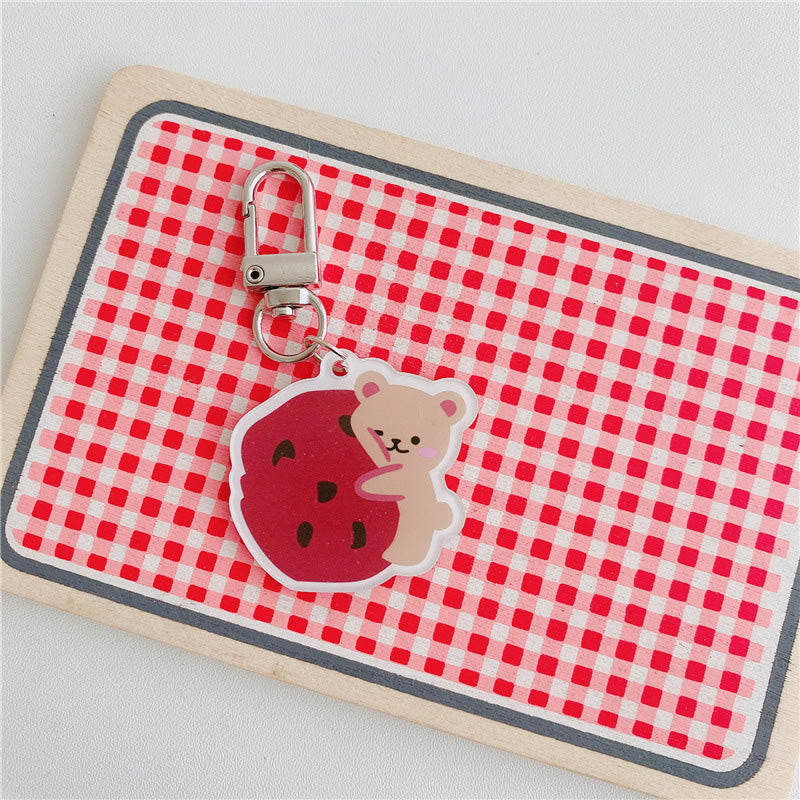 Acrylic Bear Figure Keychain