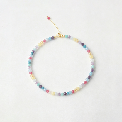 Multi Color Beaded Necklace or Bracelet