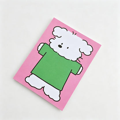 Dog Print Non‑Sticky Notes