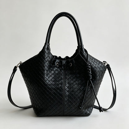 Woven Mini Bucket Handbag