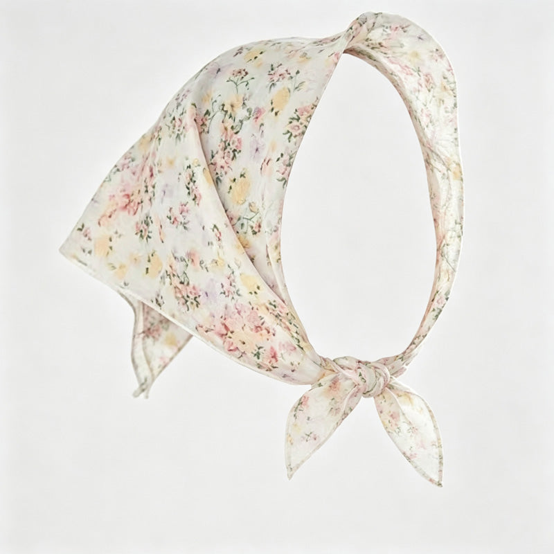 Floral Square Head Neck Bandana