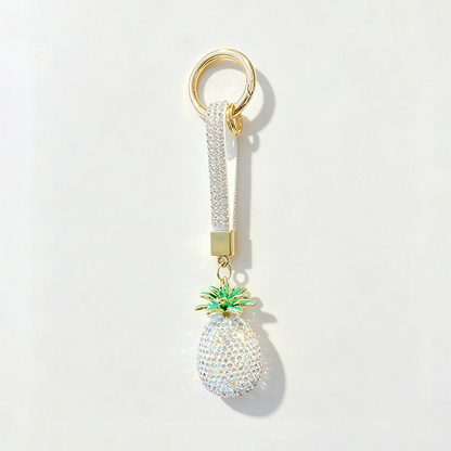 Pineapple Pendant Wrist Strap Keychain