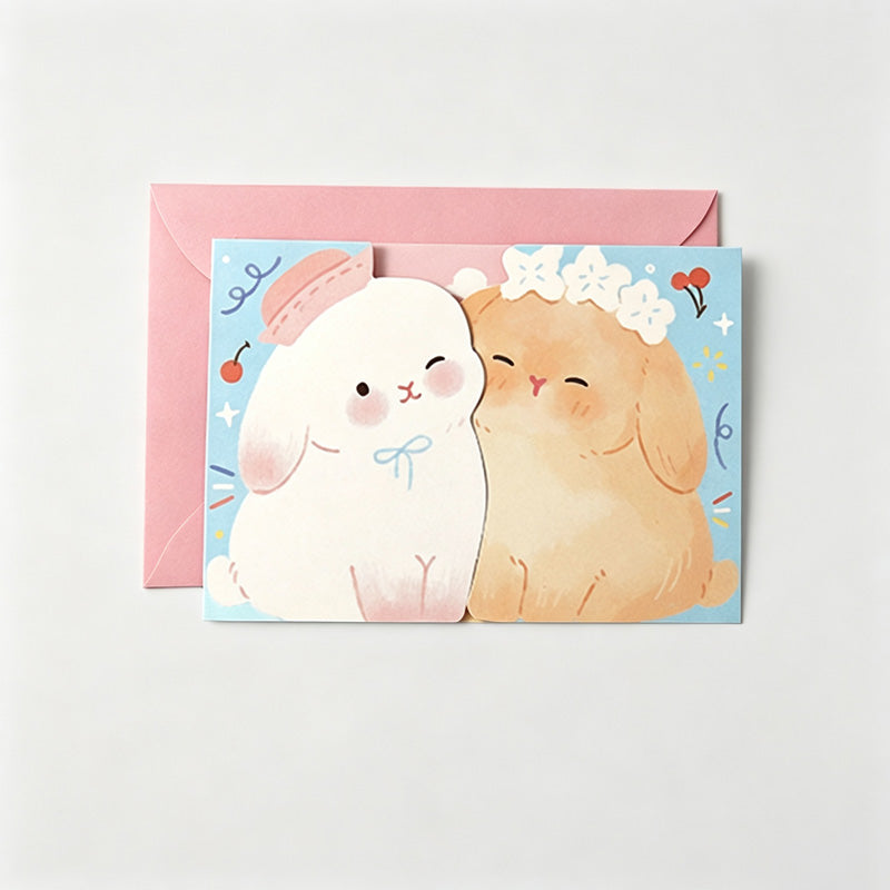 Animal Shaped Greeting Card with Envelope