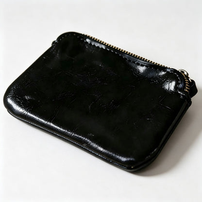Faux PU Mini Zipper Coin Purse