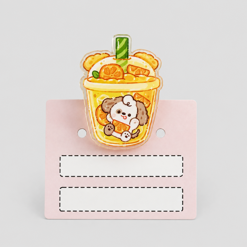 Milk Tea Cup Animal Paper Clip