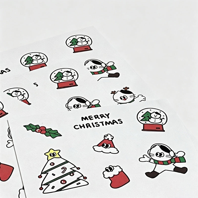Christmas Matte Sticker Sheets Set